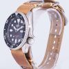 Seiko Automatic SKX007J1-LS18 Diver's 200M Japan Made Brown Leather Strap Men's Watch