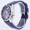 Seiko Automatic SKX007K1-LS13 Diver's 200M Dark Blue Leather Strap Men's Watch