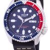 Seiko Automatic SKX009J1-LS14 Diver's 200M Japan Made Black Leather Strap Men's Watch