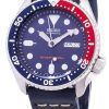Seiko Automatic SKX009K1-LS15 Diver's 200M Dark Blue Leather Strap Men's Watch