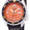 Seiko Automatic SKX011J1-LS14 Diver's 200M Japan Made Black Leather Strap Men's Watch