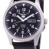 Seiko 5 Sports SNZG15K1-LS14 Automatic Black Leather Strap Men's Watch