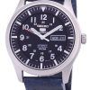 Seiko 5 Sports SNZG15K1-LS15 Automatic Dark Blue Leather Strap Men's Watch