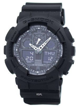 Casio G-Shock Military Matte Black GA-100-1A1 Mens Watch