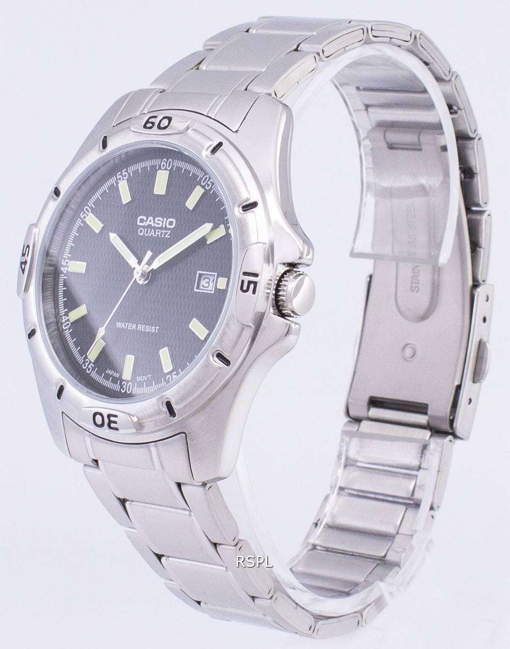 casio enticer analog black dial