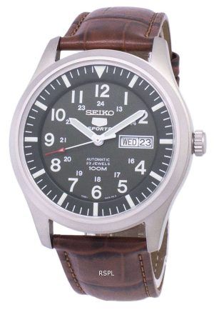 Seiko 5 Sports Automatic Ratio Brown Leather SNZG09K1-LS7 Men's Watch