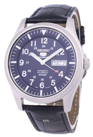 Seiko 5 Sports Automatic Ratio Black Leather SNZG11K1-LS6 Men's Watch