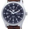 Seiko 5 Sports Automatic Japan Made Ratio Brown Leather SNZG15J1-LS7 Men's Watch