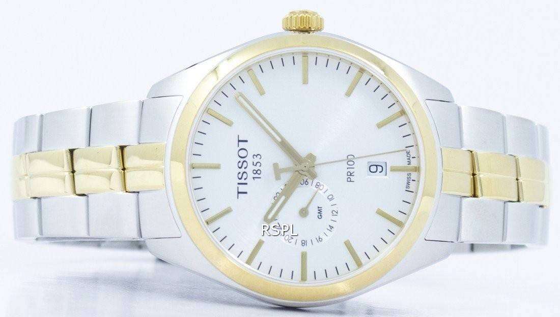 Tissot T-Classic PR 100 Dual Time Quartz T101.452.22.031.00 T1014522203100 Men's Watch