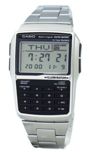 Casio Youth Digital Data Bank 5 Alarm Multi-Lingual DBC-32D-1ADF DBC-32D-1 Mens Watch