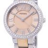 Fossil Virginia Rose Dial Crystal Two-tone ES3405 Women's Watch