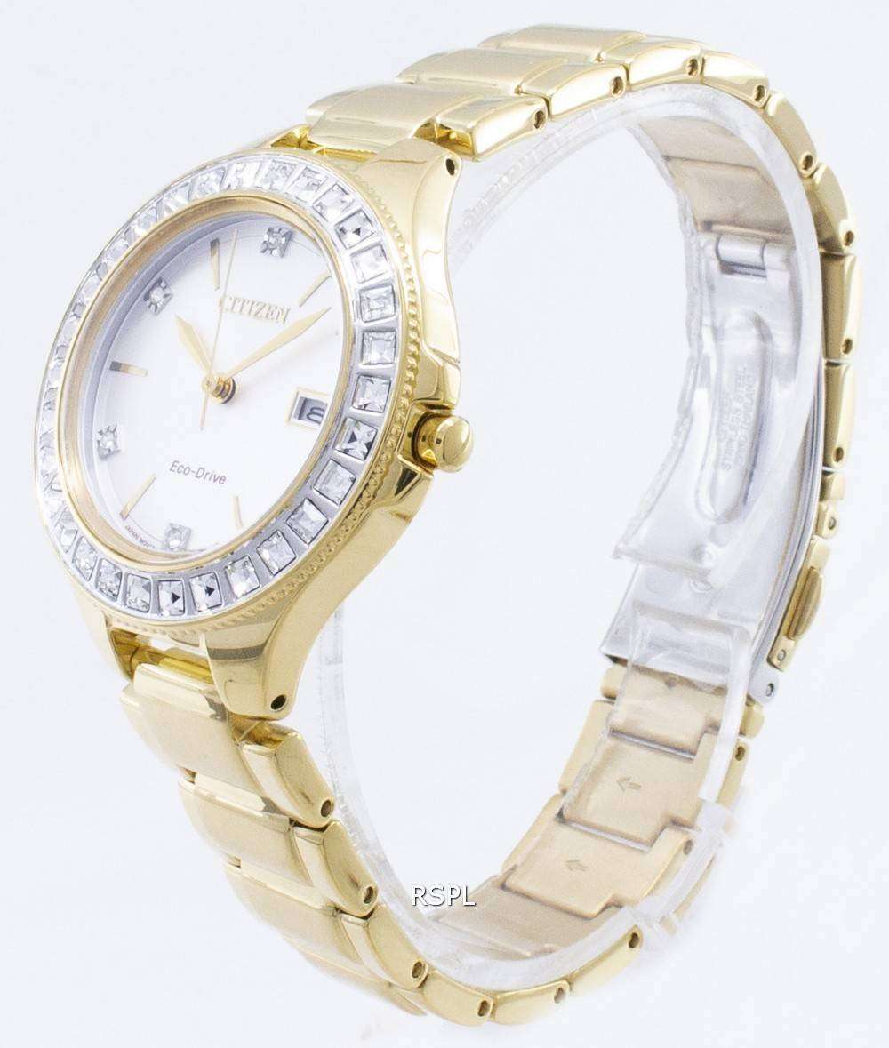 Citizen Silhouette Eco-Drive FE1192-58A Swarovski Crystal Women's Watch