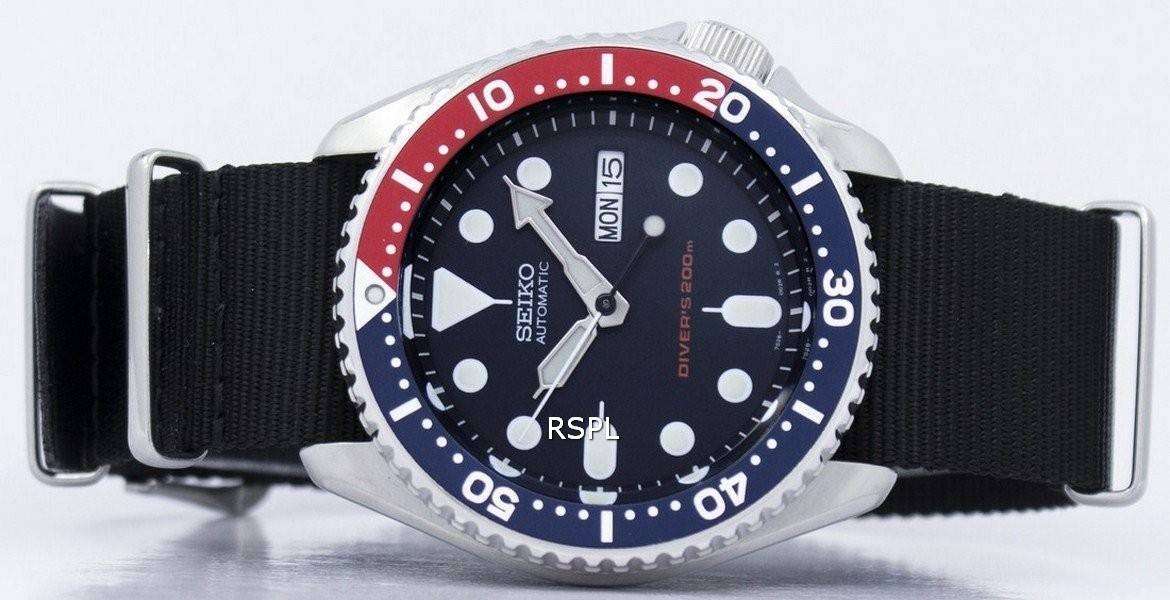 Seiko Automatic Diver's 200M NATO Strap SKX009K1-NATO4 Men's Watch -  