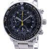 Seiko Alarm Chronograph Pilots Flightmaster SNA411P1 Watch