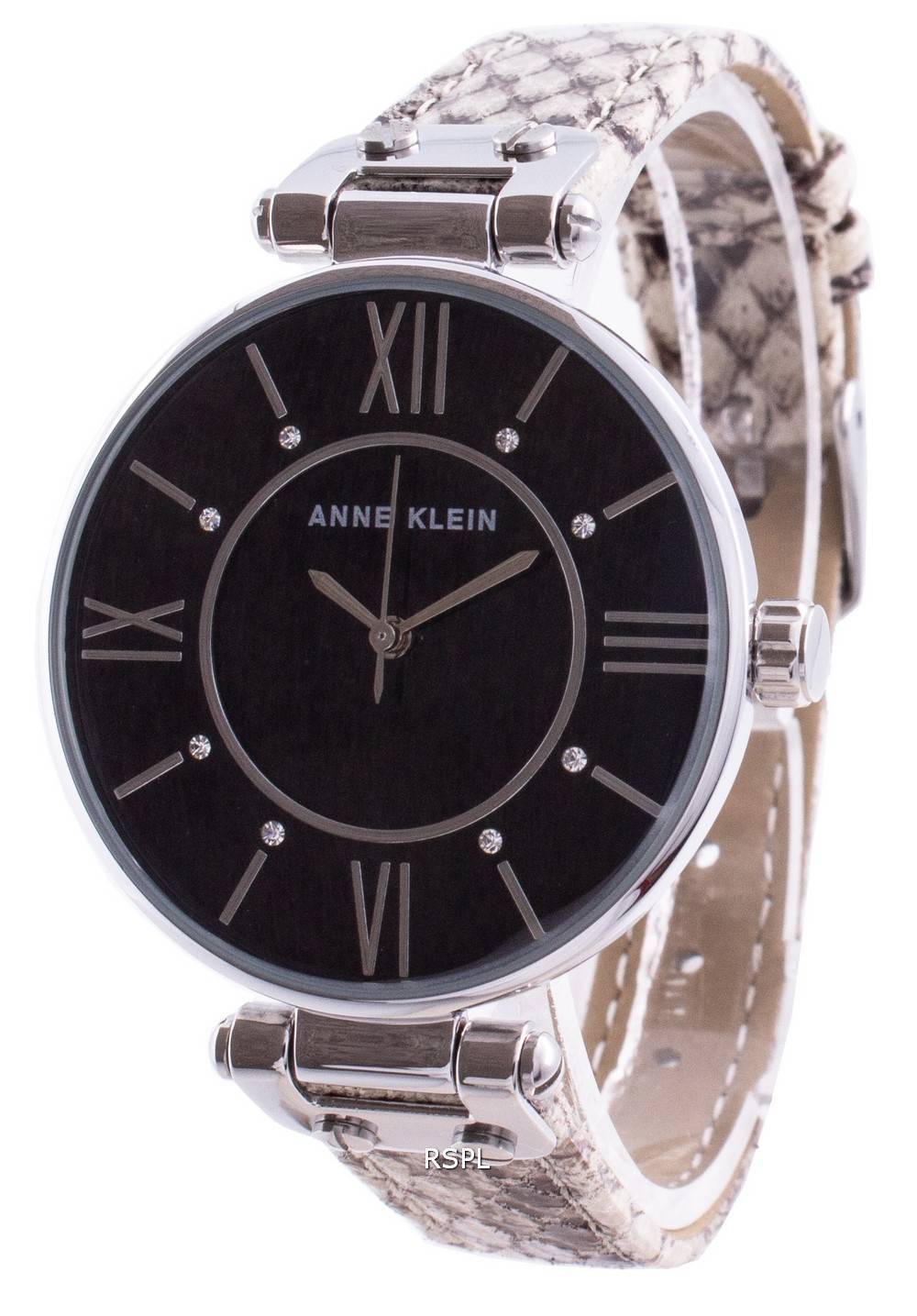 Anne Klein Swarovski Crystal Accented 3229BKCR Quartz Women's Watch 1 Anne Klein Swarovski Crystal Accented 3229BKCR Quartz Women's Watch