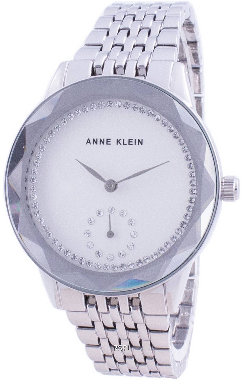 Anne Klein Swarovski Crystal Accented 3507SVSV Quartz Women's Watch 1 Anne Klein Swarovski Crystal Accented 3507SVSV Quartz Women's Watch