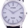 Citizen White Dial Leather Strap Eco-Drive BJ6520-15A Men's Watch