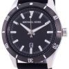 Michael Kors Layton Black Dial Silicone Strap Quartz MK8819 Men's Watch
