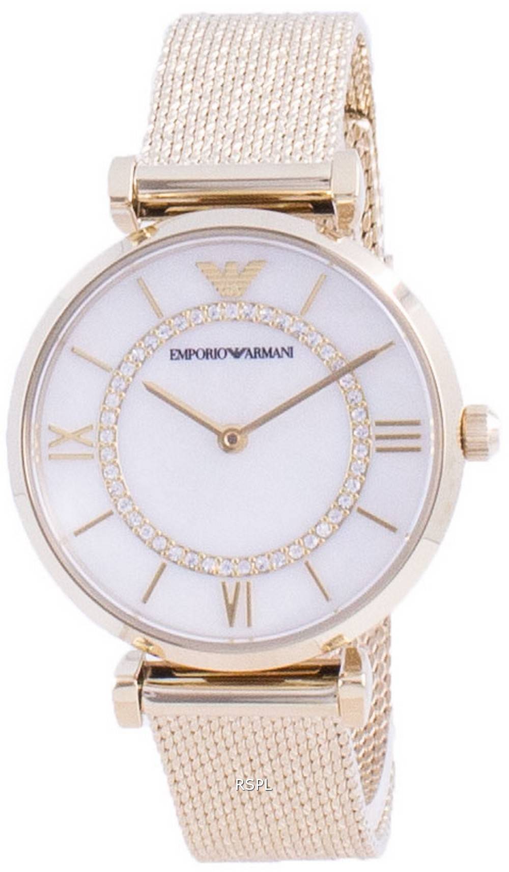 Emporio Armani Gianni T-Bar Diamond Accents Quartz AR11321 Womens Watch 1 Emporio Armani Gianni T-Bar Diamond Accents Quartz AR11321 Womens Watch