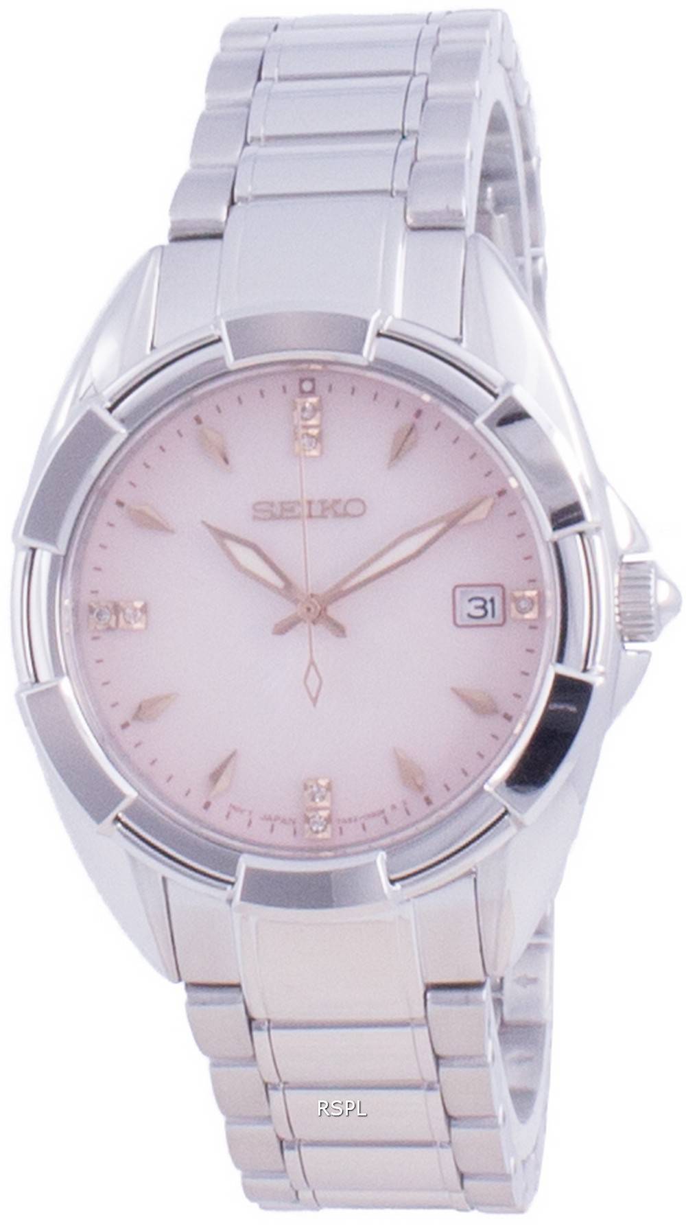 Seiko Discover More Diamond Accents Quartz SKK725 SKK725P1 SKK725P 100M Womens Watch
