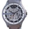 Armani Exchange Hampton Skeleton Stainless Steel Automatic AX2417 Mens Watch