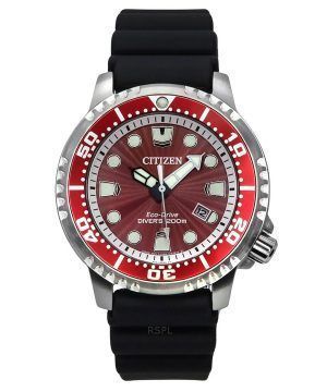 Citizen Promaster Divers Eco-Drive BN0159-15X 200M Men's Watch With Silicone Strap Without Depth Marker
