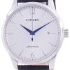 Citizen Silver Dial Calf Leather Strap Mechanical NJ0110-18A Men's Watch
