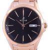 Westar Black Dial Rose Gold Tone Stainless Steel Quartz 40212 PPN 603 Women's Watch