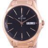 Westar Black Dial Rose Gold Tone Stainless Steel Quartz 50212 PPN 603 Men's Watch