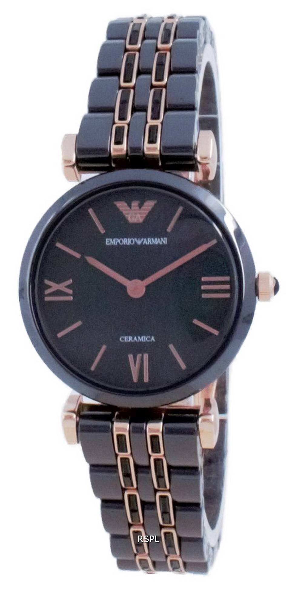 Emporio Armani Gianni T-Bar Ceramic Quartz AR70005 Women's Watch 1 Emporio Armani Gianni T-Bar Ceramic Quartz AR70005 Women's Watch