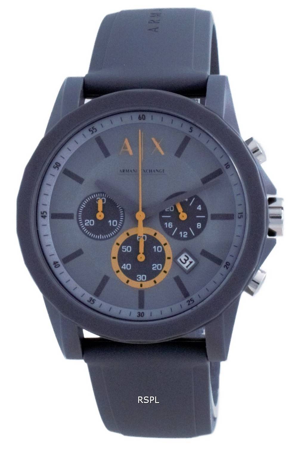 Armani exchange silicone online watch