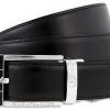 Montblanc Contemporary 101899 Reversible Black-Brown Men's Leather Belt