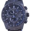 Citizen PCAT Black Dial Radio Controlled Chronograph Atomic Eco-Drive CB5887-55H 200M Mens Watch