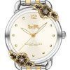 Coach Delancey Tea Rose Silver Dial Two Tone Stainless Steel Quartz 14503212 Womens Watch