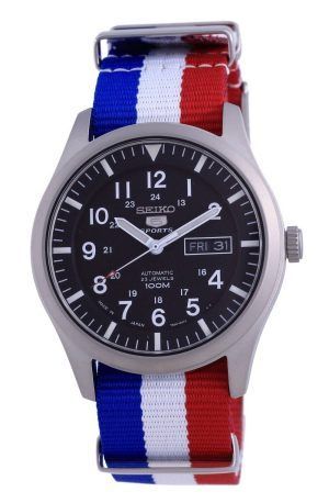 Seiko 5 Sports Automatic Polyester SNZG15J1-var-NATO25 100M Mens Watch