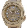 Seiko 5 Sports Gold Tone Dial Automatic SRPE74 SRPE74K1 SRPE74K 100M Mens Watch