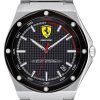 Ferrari Scuderia Aspire Black Dial Stainless Steel Quartz 0830666 Mens Watch