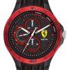 Ferrari Scuderia Pista Black Dial Silicon Band Quartz 0830721 Mens Watch