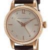 French Connection Crystal Accents Leather Strap Quartz FCS1006T Womens Watch