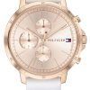 Tommy Hilfiger Madison Rose Gold Tone Dial Leather Strap Quartz 1782193 Womens Watch