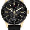 Tommy Hilfiger Austin Black Dial Silicon Strap Quartz 1791636 Mens Watch