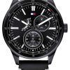Tommy Hilfiger Austin Black Dial Leather Strap Quartz 1791638 Mens Watch