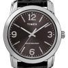 Timex Classic Black Dial Leather Strap Quartz TW2R86600 Mens Watch