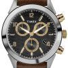 Timex Torrington Chronograph Leather Strap Quartz TW2R90800 Mens Watch