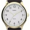 Timex Modern Easy Reader White Dial Leather Strap Quartz TW2T71600 Mens Watch