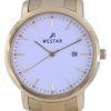 Westar White Dial Gold Tone Stainless Steel Quartz 50243 GPN 101 Mens Watch