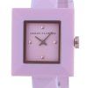 Armani Exchange Karla Pink Dial Silicon Strap Quartz AX4402 Womens Watch