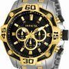 Invicta Pro Diver Chronograph Two Tone Stainless Steel Quartz 33853 100M Mens Watch