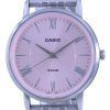 Casio Analog Pink Dial Stainless Steel Quartz LTP-B110D-4A LTPB110D-4 Womens Watch