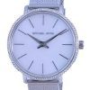Michael Kors Pyper White Dial Stainless Steel Quartz MK4618 Womens Watch